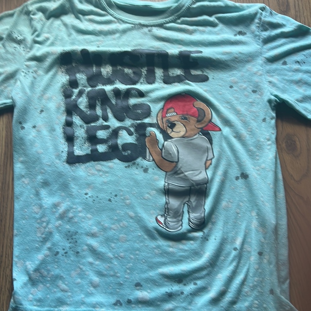 This is a kids shirt probably 8 through 11 year old.